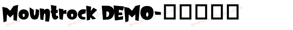 Mountrock DEMO字体转换